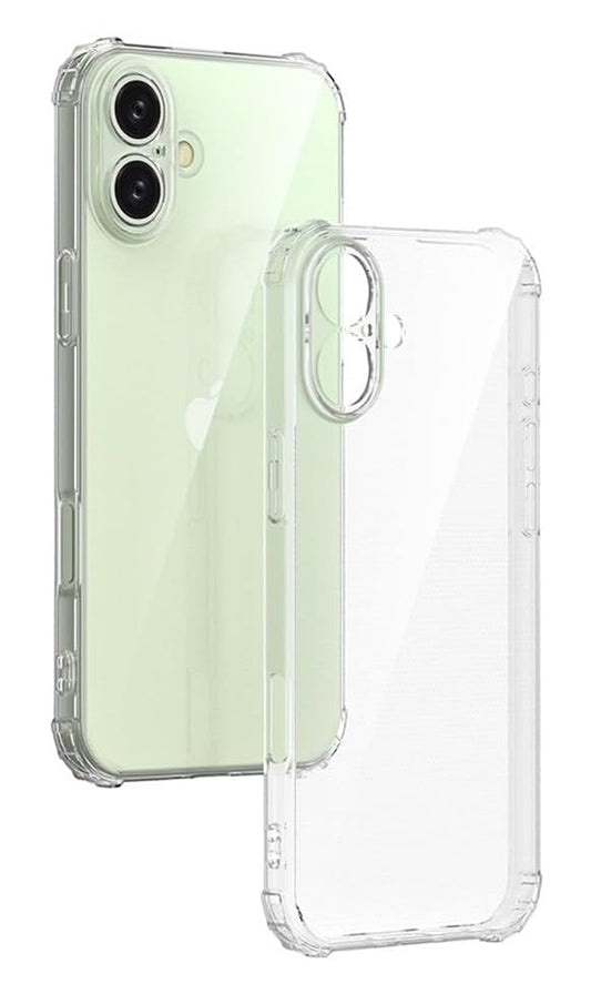 Apple IPhone 16 Plus Back Cover Transparent Soft Silicone Crystal Clear Case For Apple Mobiles